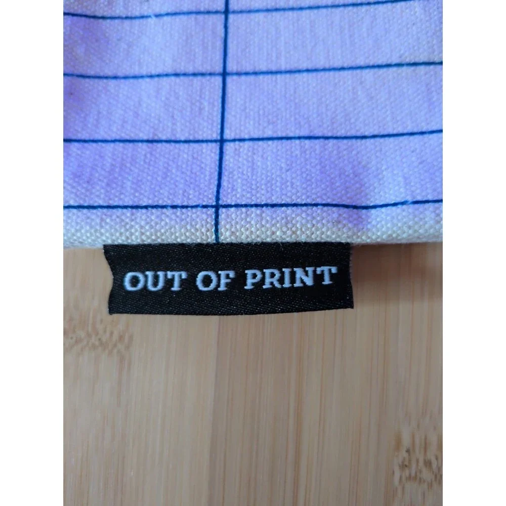 Out Of Print Library Card Pencil Pouch / Makeup Bag Zipper